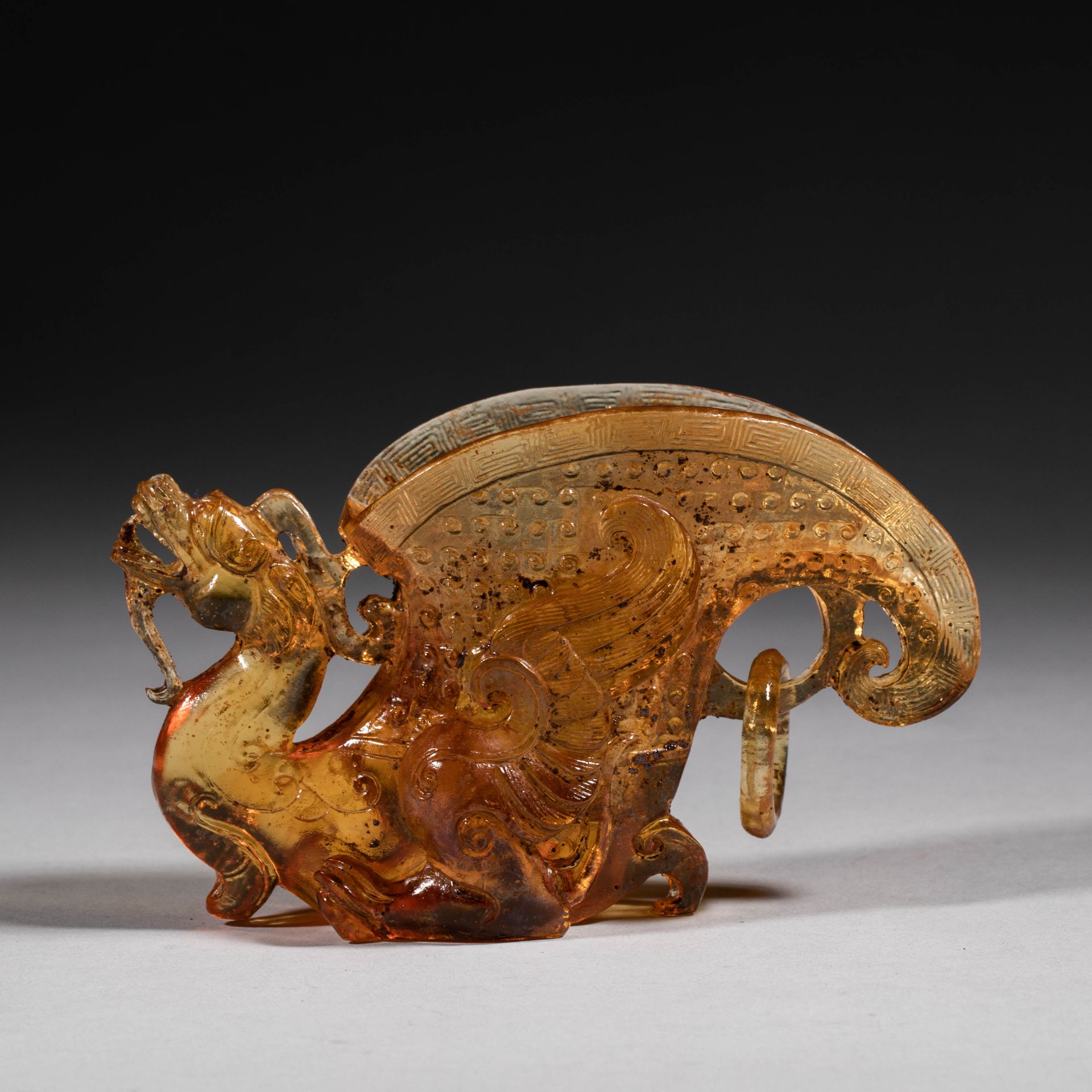 Chinese Han Dynasty glass cup - Image 5 of 9