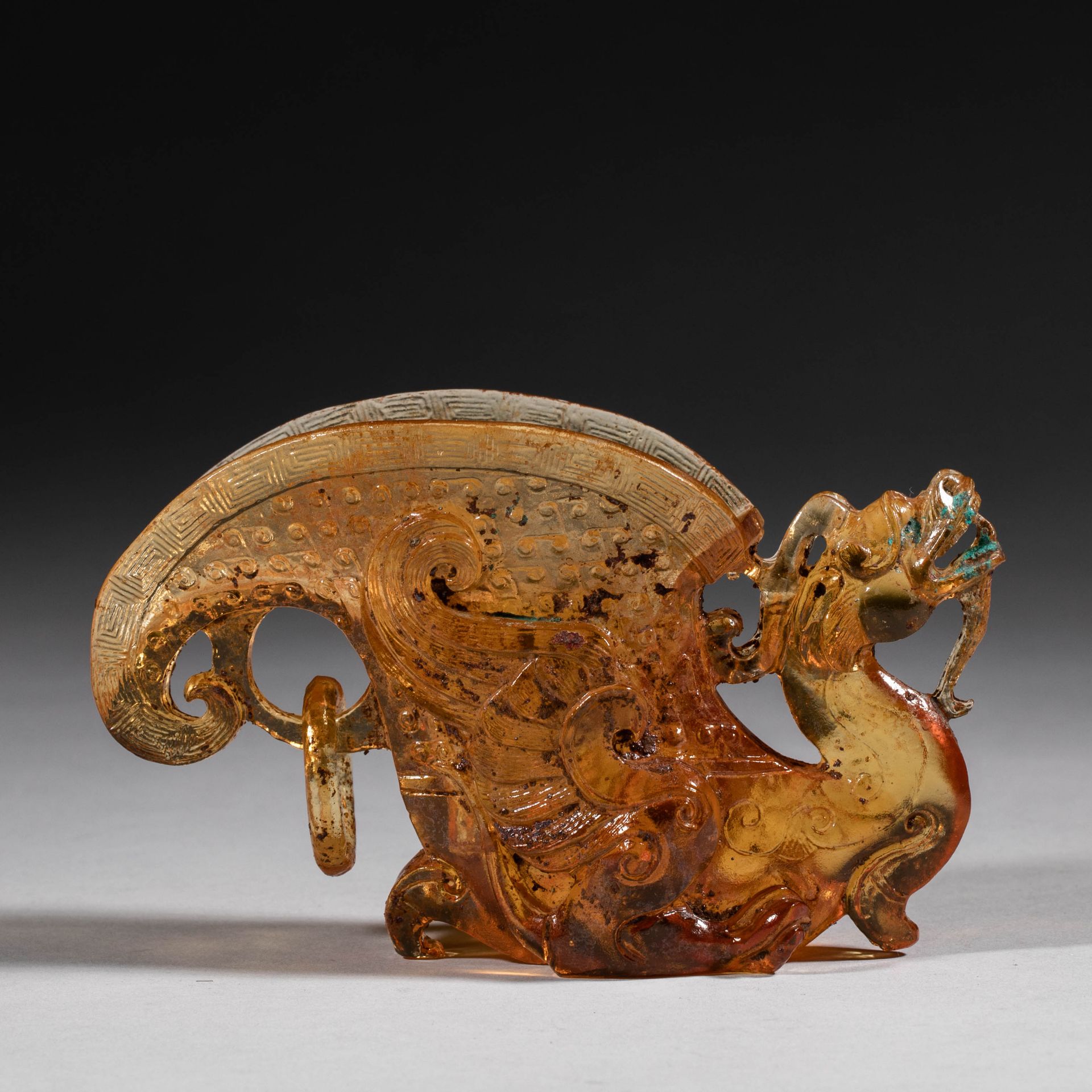 Chinese Han Dynasty glass cup