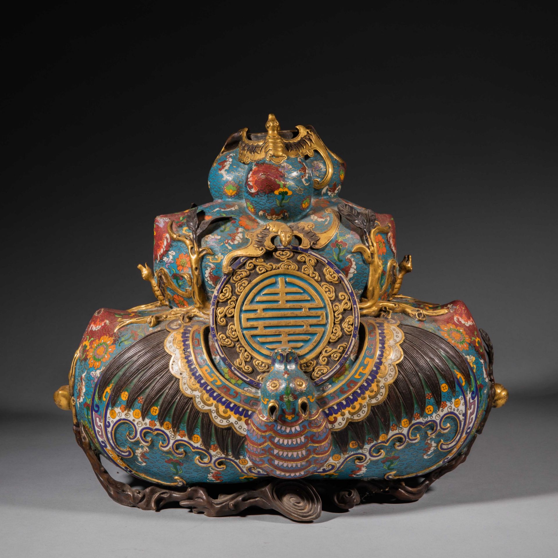 A Qianlong-marked Cloisonne Vase, Qing Dynasty, China - Image 10 of 12