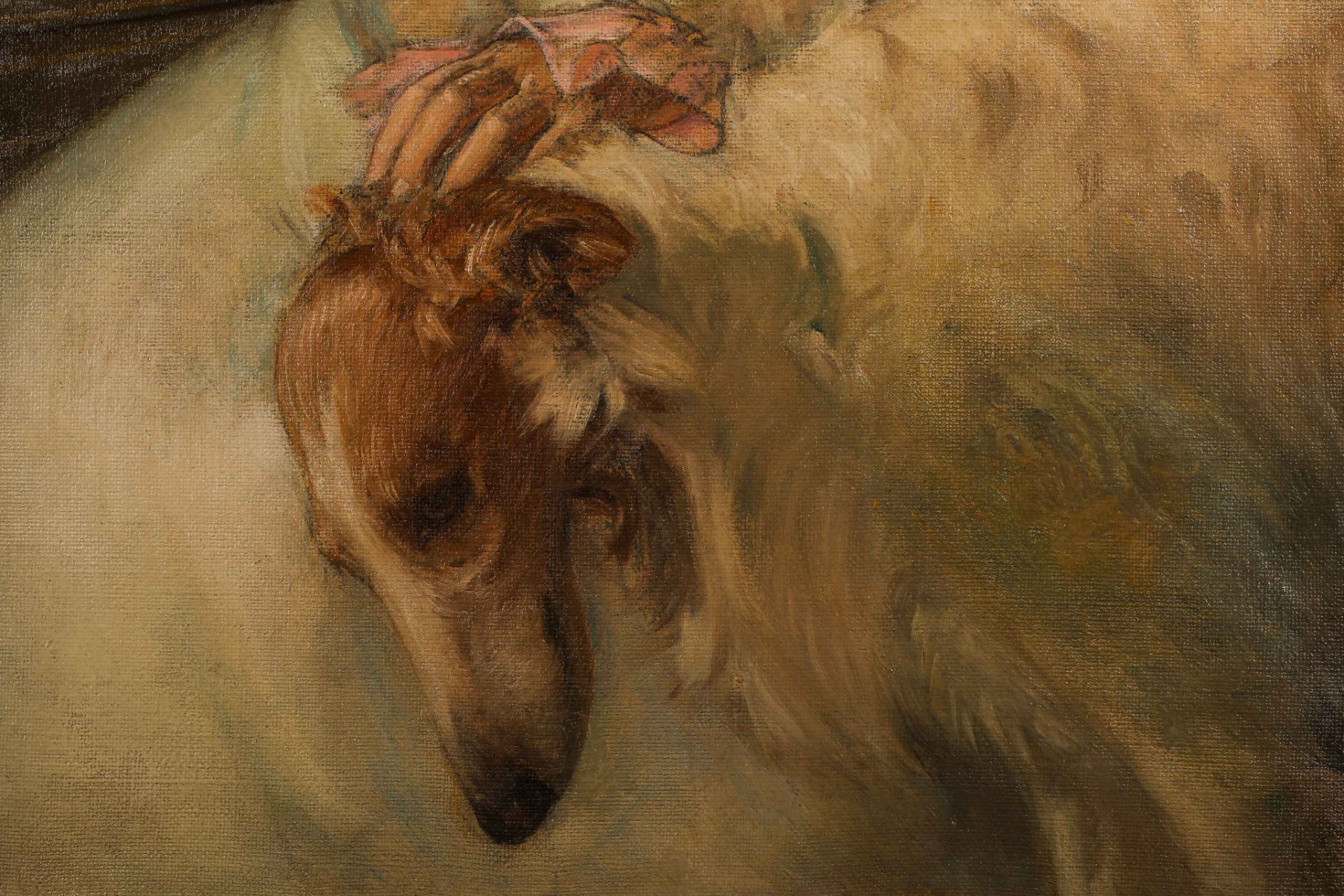 Women and Her Dog
Oil on canvas
（1876-1966，USA，by Joseph Mortimer Lichtenauer Jr） - Image 6 of 9
