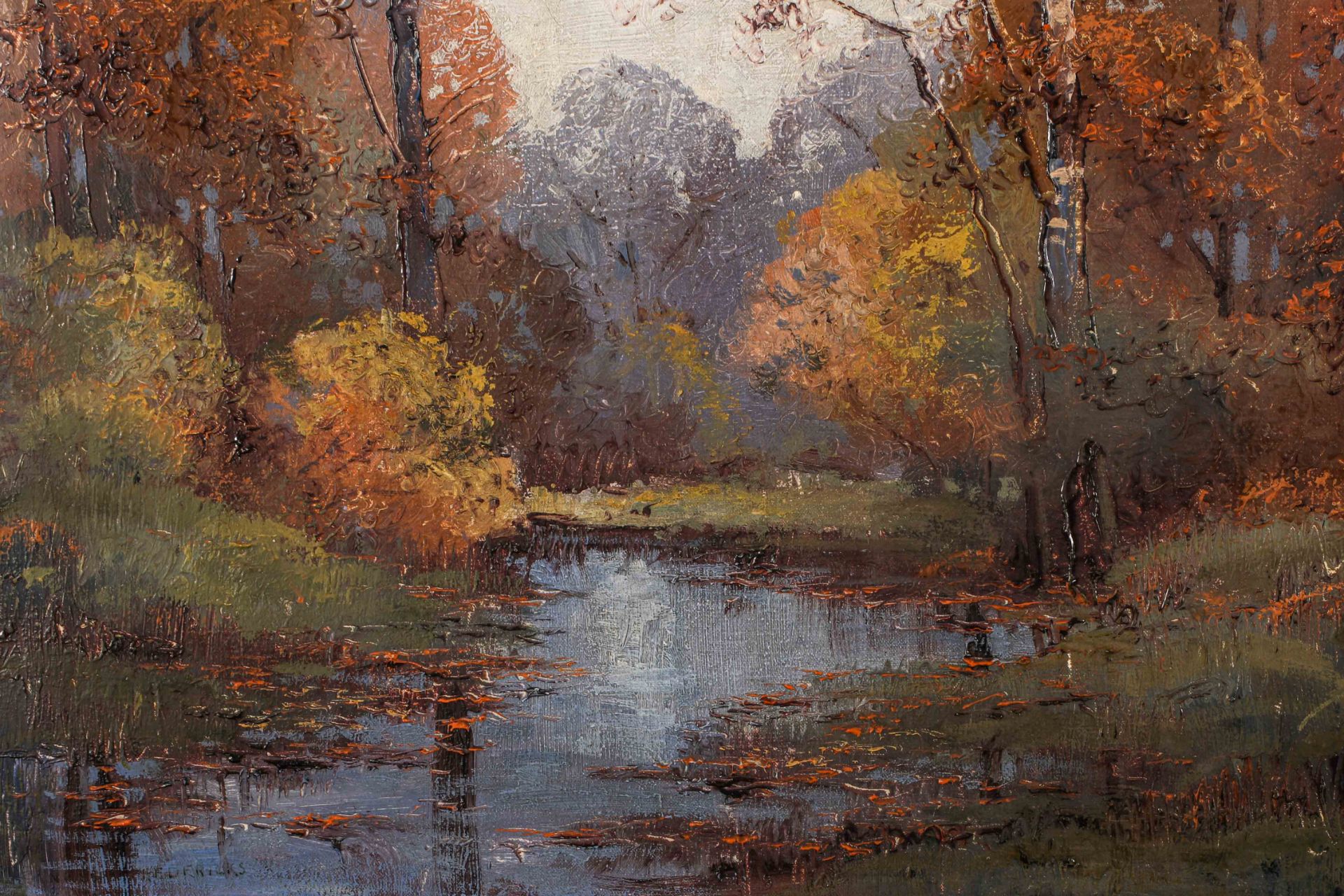 Autumn
Oil on canvas
（Frederick Ernest
Swedlun ，1877–1959，UAS) - Image 2 of 10