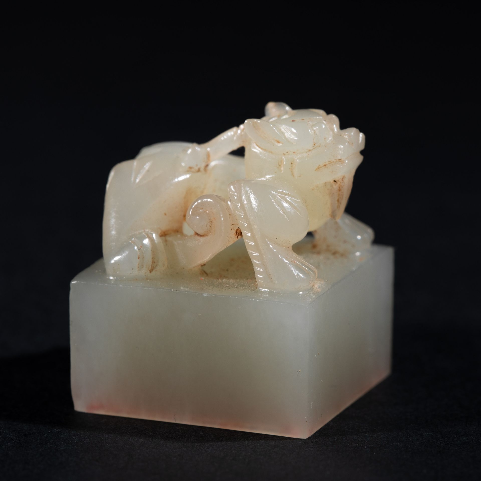 Chinese Qing Dynasty Hetian Jade Seal