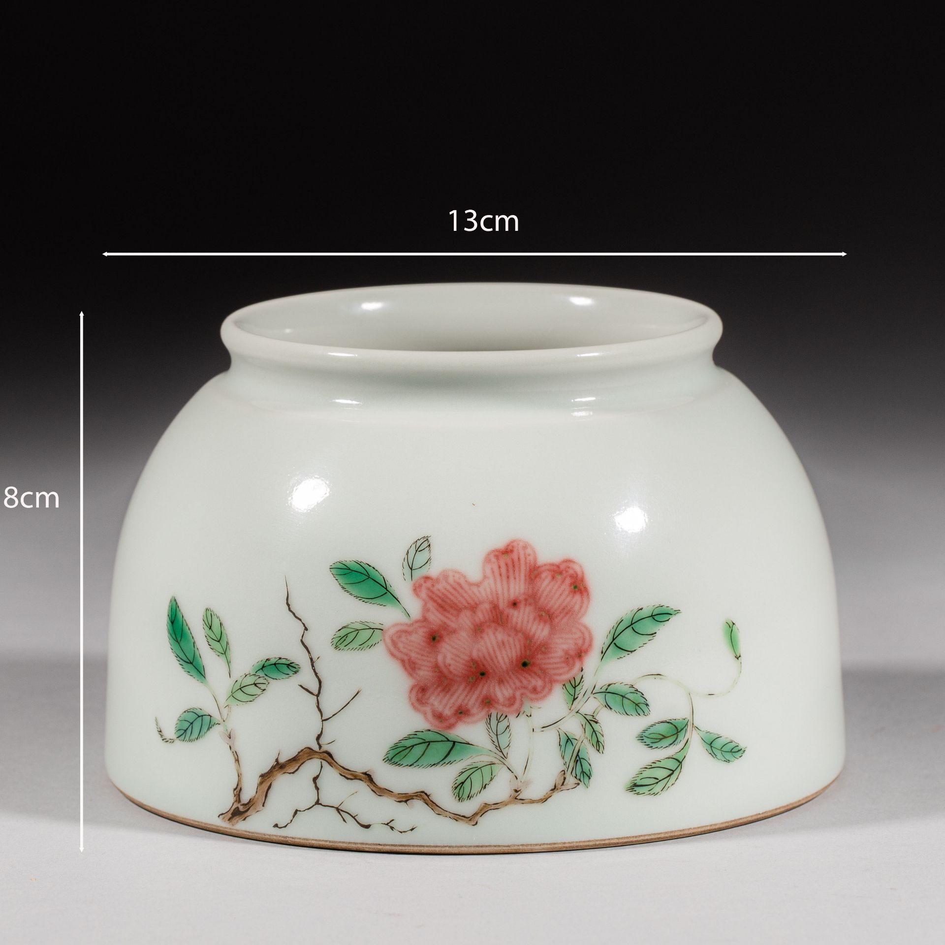 Chinese Qing Dynasty Kangxi style pastel wash - Image 2 of 5