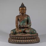 Chinese Qing Dynasty Cloisonne Buddha Statue