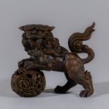 Chinese Qing Dynasty bronze lion ornament