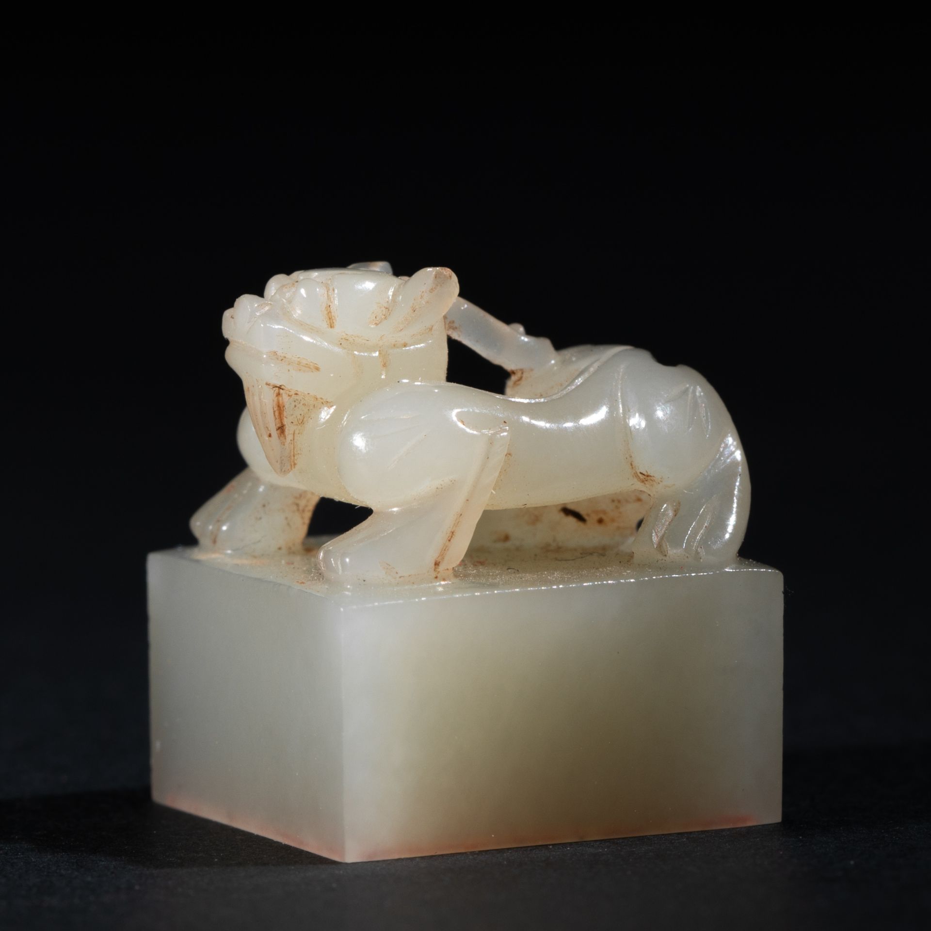 Chinese Qing Dynasty Hetian Jade Seal - Image 3 of 5