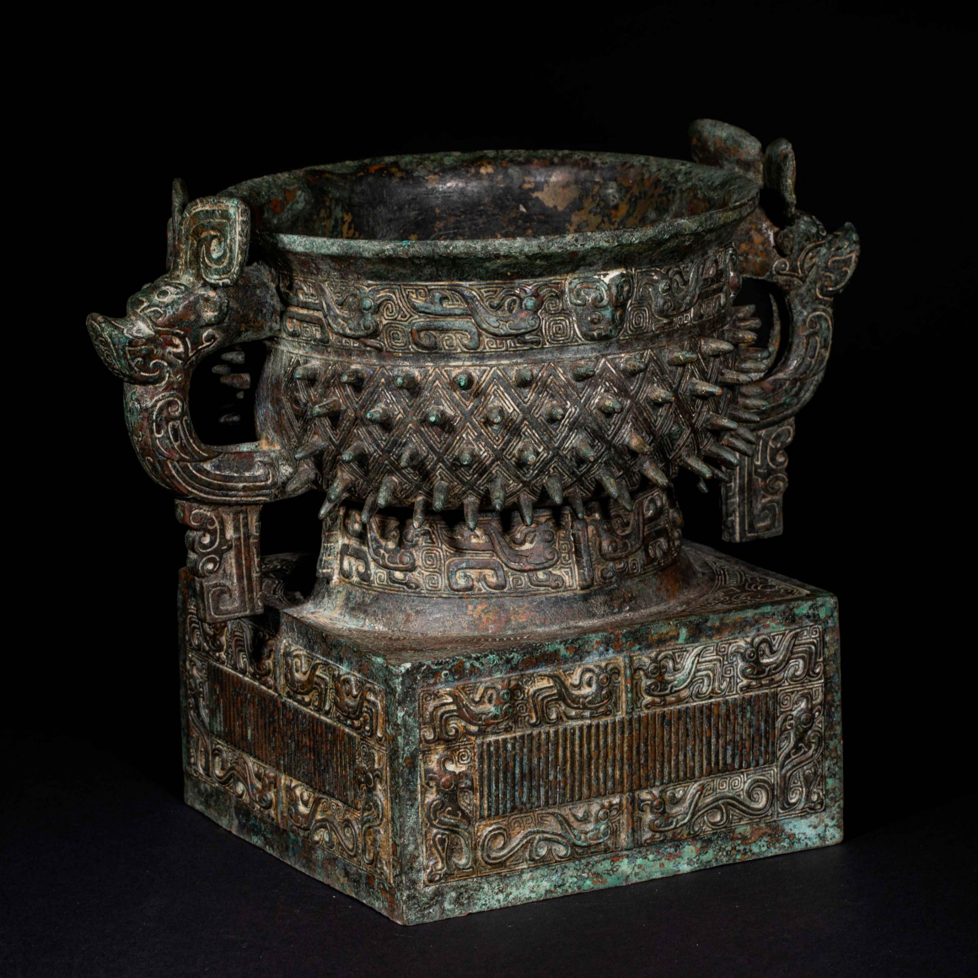 Bronze Guipen, Western Zhou Dynasty, China - Image 3 of 10