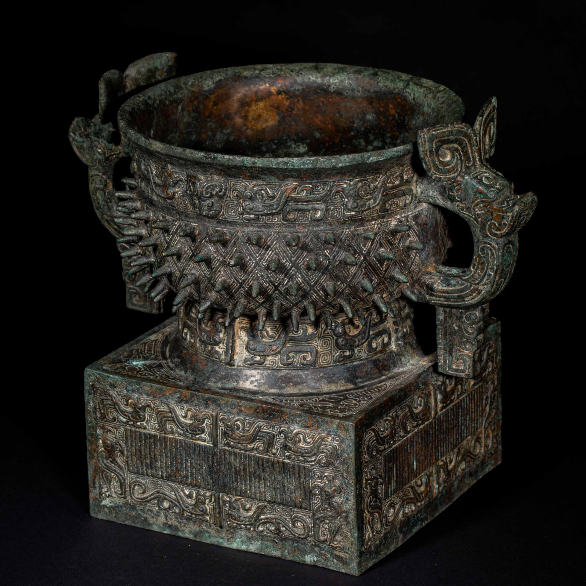 Bronze Guipen, Western Zhou Dynasty, China - Image 5 of 10