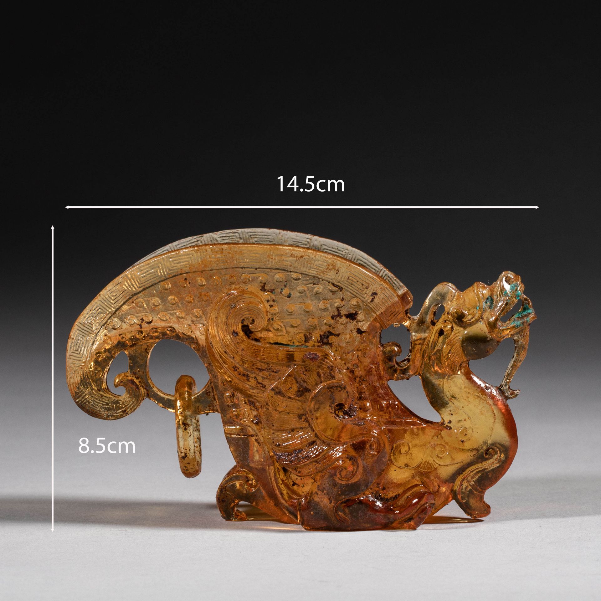 Chinese Han Dynasty glass cup - Image 2 of 9