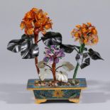 Chinese Qing Dynasty cloisonne bonsai