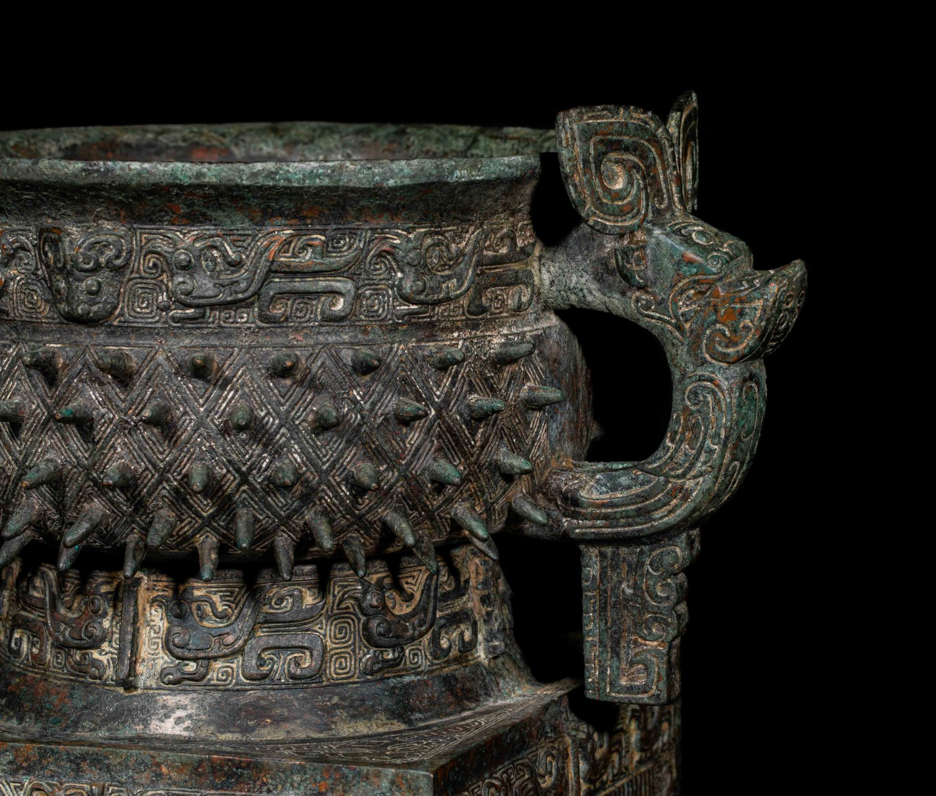 Bronze Guipen, Western Zhou Dynasty, China - Image 4 of 10