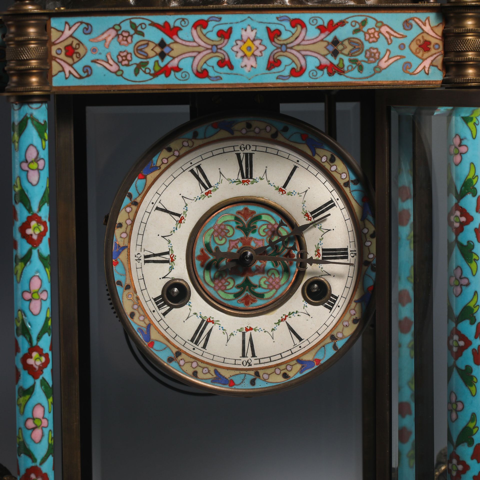 Chinese Qing Dynasty Cloisonne Clock - Image 5 of 12