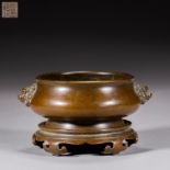 Yu tangqing Copper incense burner of Ming Dynasty