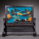 rosewood insert row from Qing Dynasty
