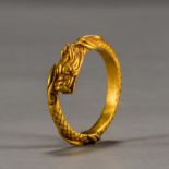 Pure gold ring of Liao Dynasty