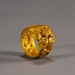 Pure gold ring of Liao Dynasty