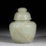 Hetian jade pot from Qing Dynasty