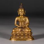 Ming Dynasty gilt bronze statue of Buddha