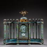 Cloisonne clock In the 19th century