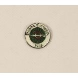 An enamelled Fianna Eireann white metal medallion; 24mm diameter #1289