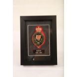 RUC framed metal plaque. 3D shadowbox Reserve: £20 #1601