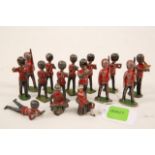 15 Pewter Vintage British Soldier figures, hand painted #00927