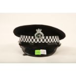 A police constables hat with applied Northumbria Police plate #1233