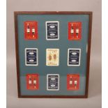 Dunville's Framed Playing Cards