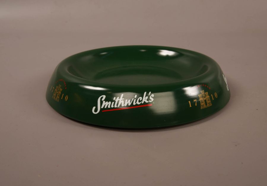Green Smithwick's Tin Ashtray - Image 3 of 4
