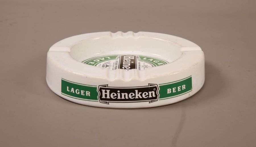 Heineken White Ceramic Ashtray - Image 2 of 4