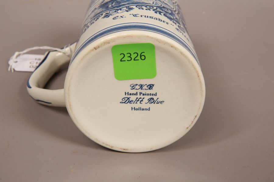 Heineken Hand Painted Delft Blue Jug - Image 4 of 5