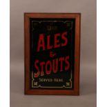 Fine Ales & Stouts Advertising Mirror