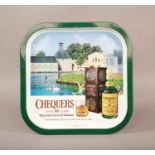 Chequers Advertising Tray