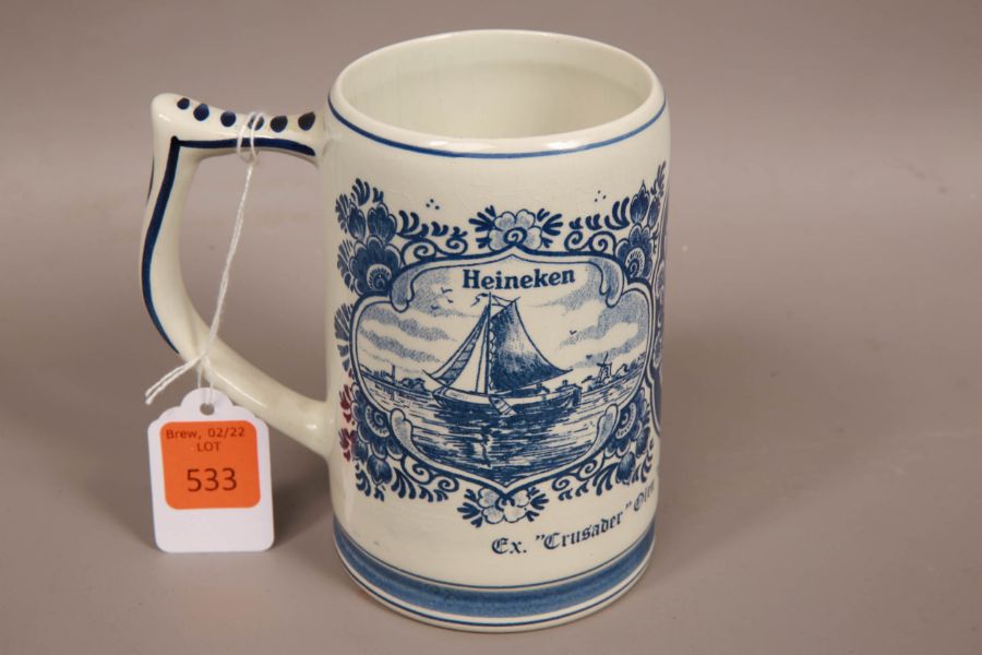 Heineken Hand Painted Delft Blue Jug - Image 2 of 5