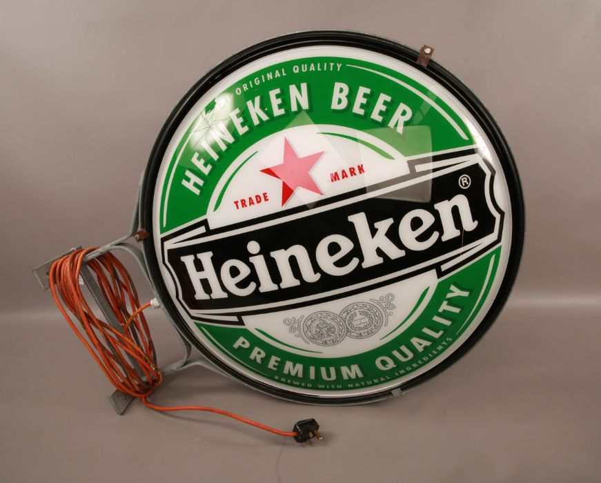 Heineken Beer Double Sided Light Box - Image 3 of 4