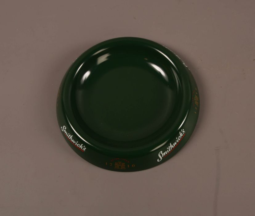 Green Smithwick's Tin Ashtray - Image 2 of 4