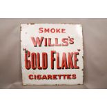 Gold Flake Enamel Sign