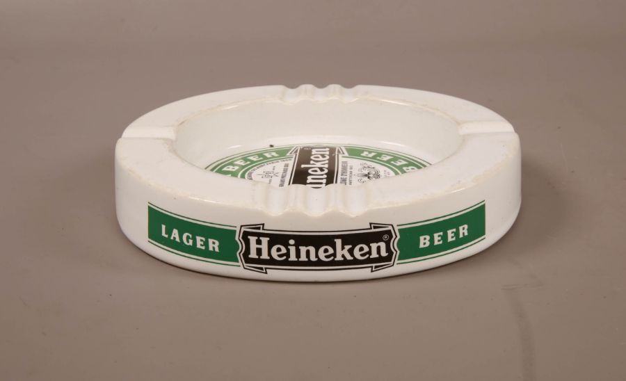 Heineken White Ceramic Ashtray - Image 3 of 4