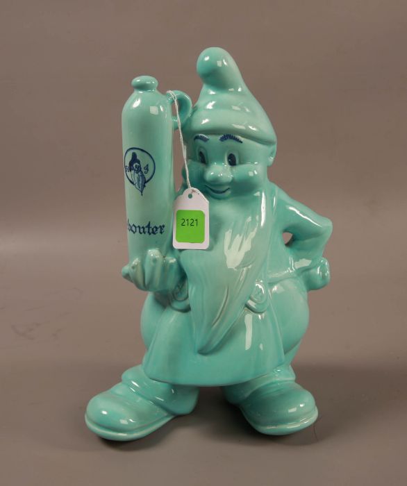 Herman Jansen Schiedam Kabouter Ceramic Blue Gnome