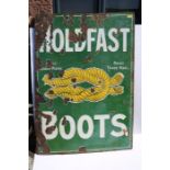 Holdfast Boots Enamel Sign