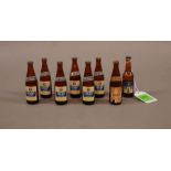 8 Miniature Vintage Beer Bottles (Unopened)