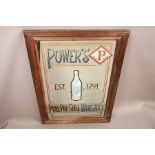 Powers Whiskey Advertising Mirror