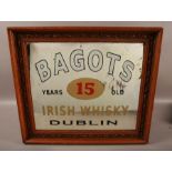 Bagot's Whisky Advertising Mirror