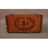 Vintage C&C Advertising Crate
