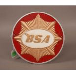 Cast Iron BSA Gold Star Sign