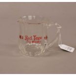 Red Tape The Whisky Glass Advertising Jug