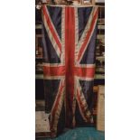 A Beautifully Distressed WWI/II Union Flag/Union Jack 102x214cm #300