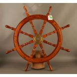 Antique Ships Wheel. 94cm Dia #164