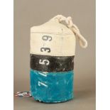 A Small Buoy Inspired Door Stop Blue 27cm Tall #132