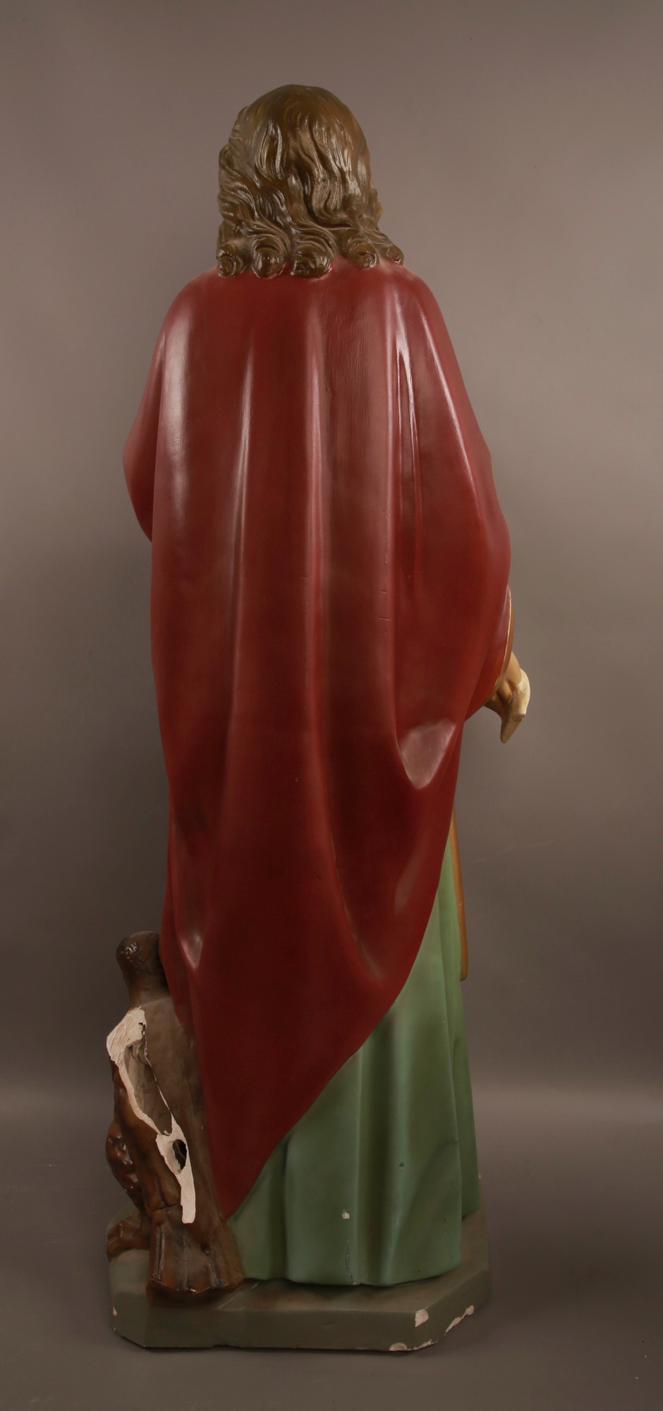 Large Religious Statue of Saint John Early 1900s 130cm Tall #86 - Image 4 of 7